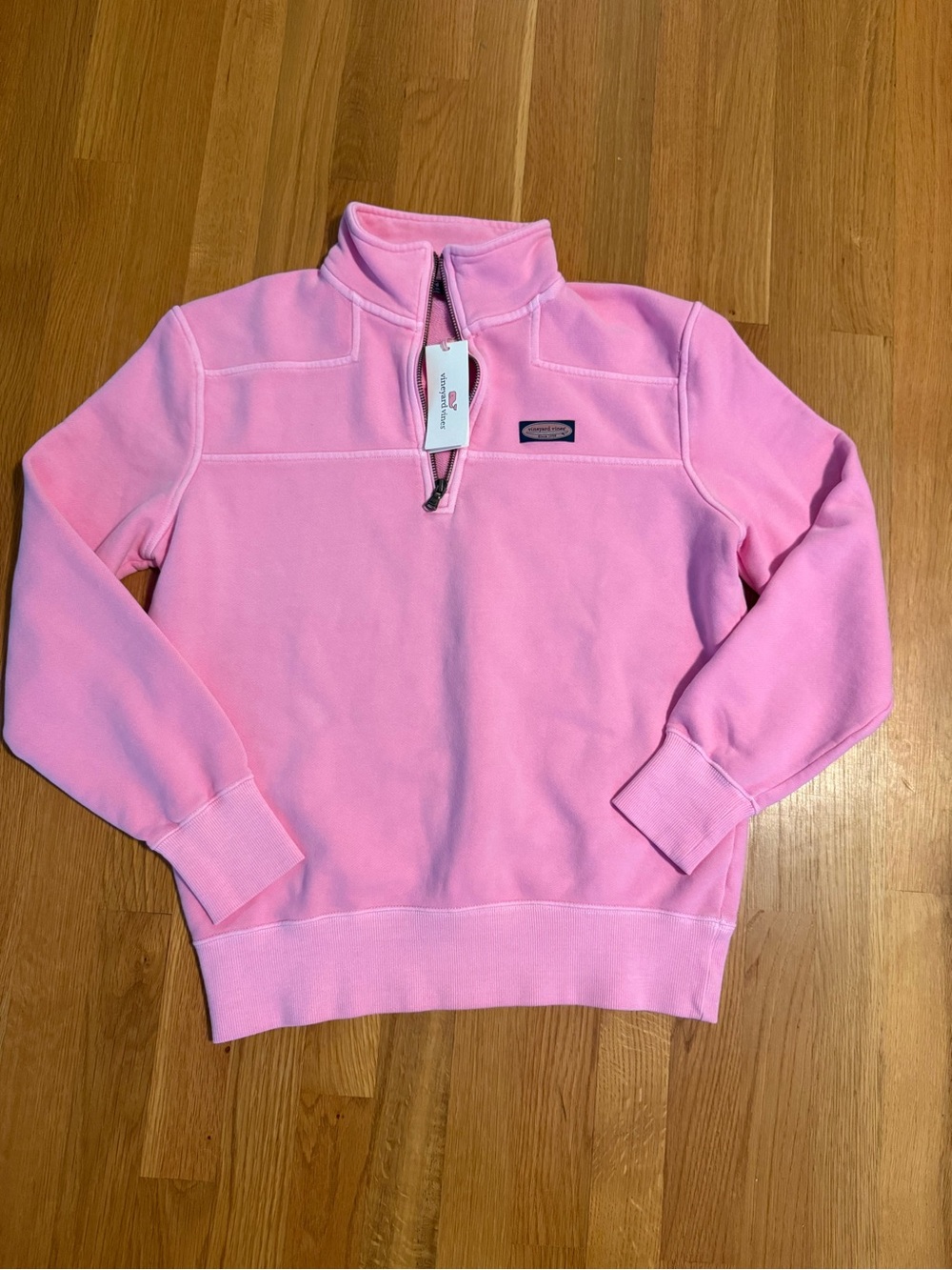 Vineyard Vines Soft Pink Half-Zip Sweatshirt